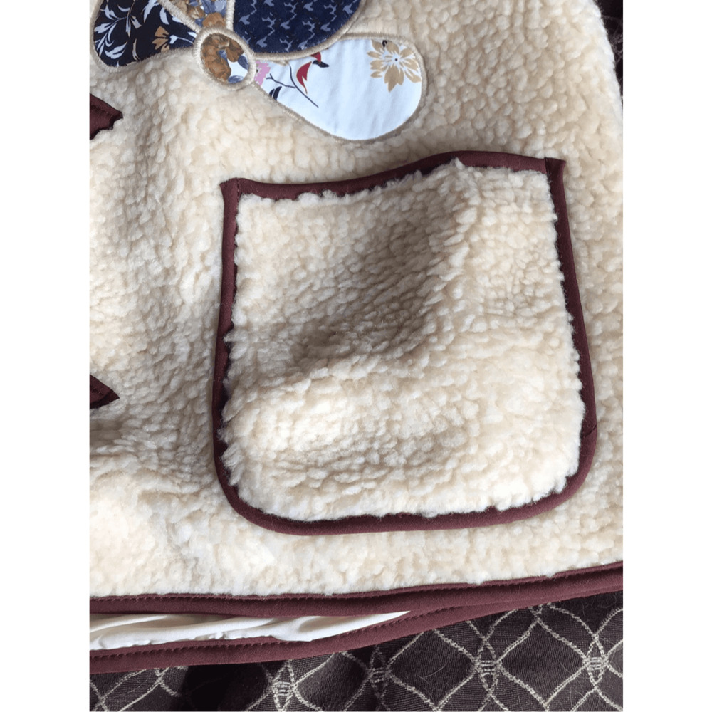 NEW! boho Faux teddy Sherpa embroidered vest - Picture 4 of 11